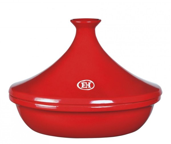 Emile Henry - Ceramiczne Naczynie do Gotowania Tagine 32 cm - Czerwony