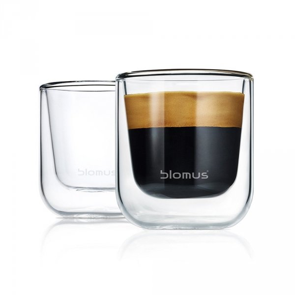 Blomus NERO Szklanki Termiczne do Espresso 80 ml 2 Szt.