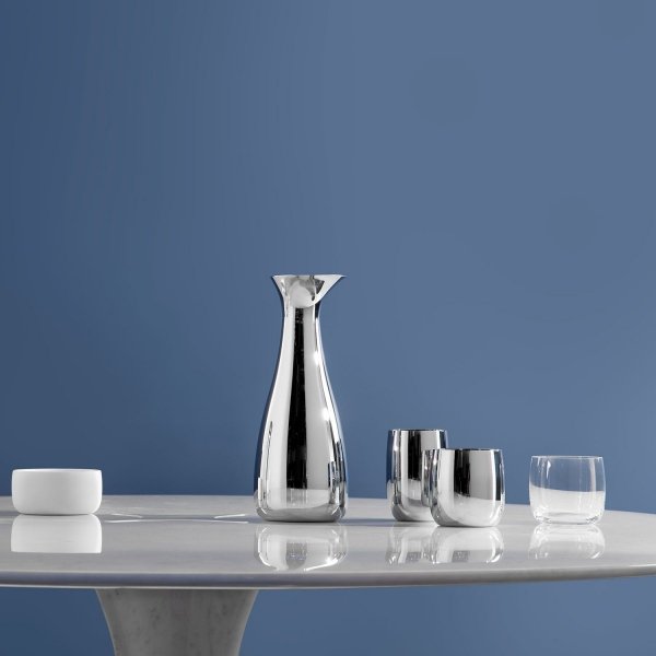 Stelton NORMAN FOSTER Stalowa Karafka - Dzbanek do Wody 1 l / Srebrna