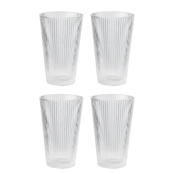 Stelton PILASTRO Szklanki Wysokie 350 ml do Kawy Latte 4 Szt.