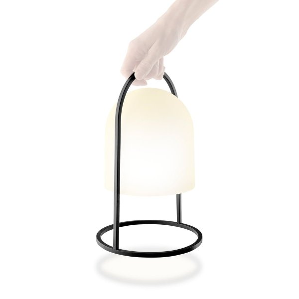 Eva Solo LANTERN Lampka Solarna 43 cm Czarna / Biały Klosz