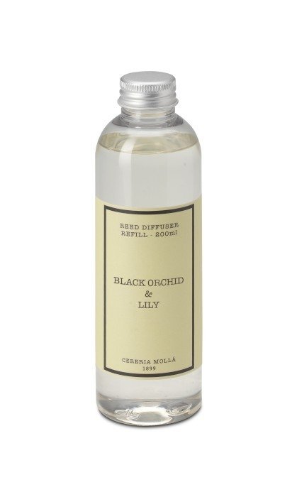 Cereria Molla BOUTIQUE Uzupełniacz do Dyfuzora 200 ml Black Orchid and Lily