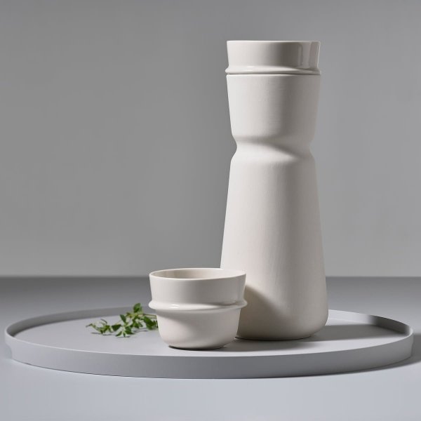 ZONE Denmark INU Karafka Ceramiczna z Kubkiem 700 ml