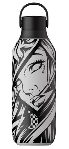 Chilly's SERIES 2 Stalowa Butelka Termiczna 500 ml z Grafiką / Studio Cry Me A River