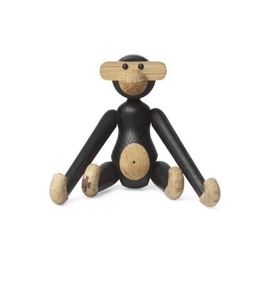 Kay Bojesen MONKEY Figurka Drewniana Małpka MINI Czarna