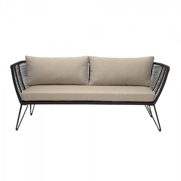 Bloomingville MUNDO Sofa Ogrodowa / Czarna