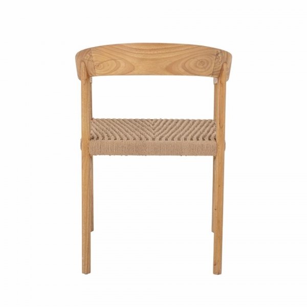 Bloomingville VITUS Krzesło Dębowe z Plecionym Siedziskiem / Naturalne