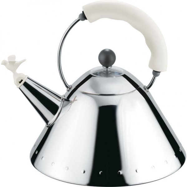 Alessi 9093 Czajnik z Gwizdkiem 2 l / Biały