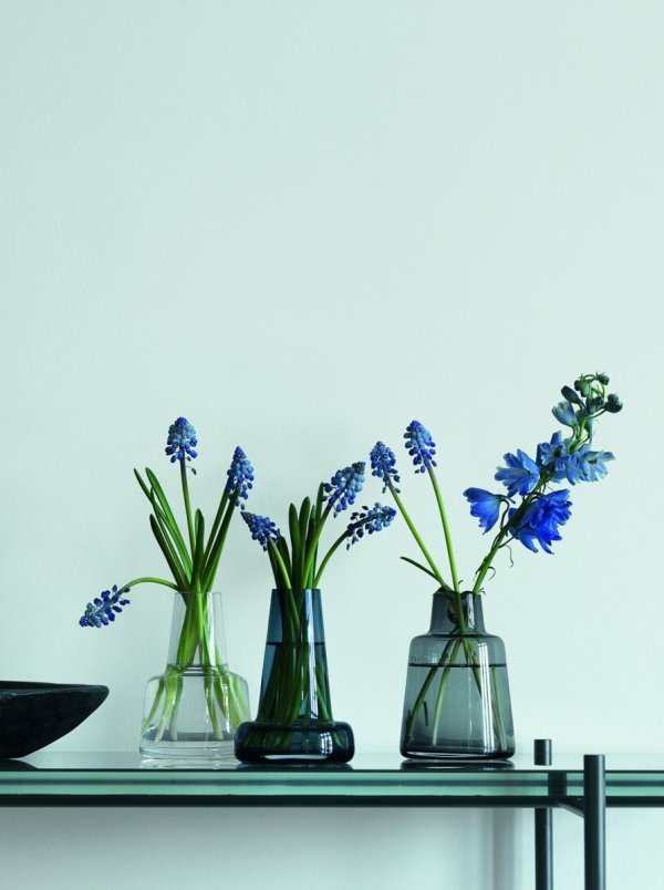 Holmegaard FLORA Wazon do Kwiatów 24 cm Niebieski