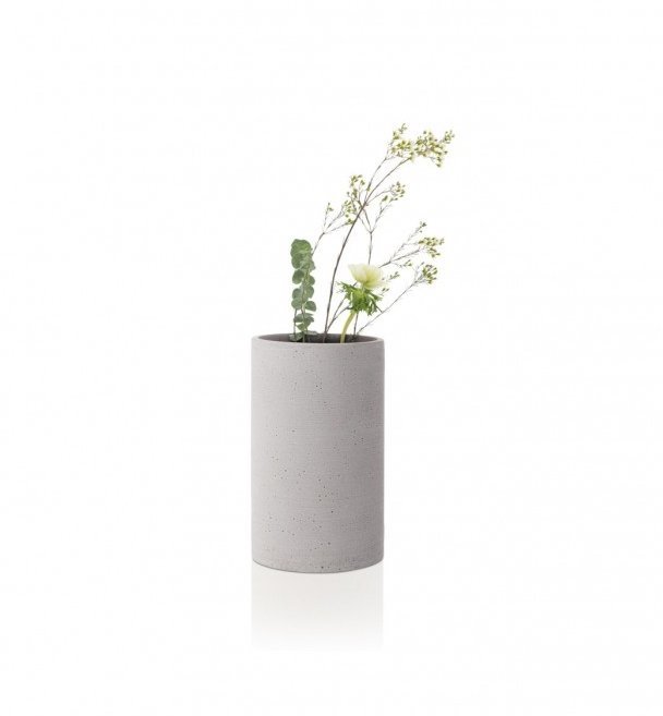 Blomus COLUNA Wazon do Kwiatów 20 cm / Jasnoszary