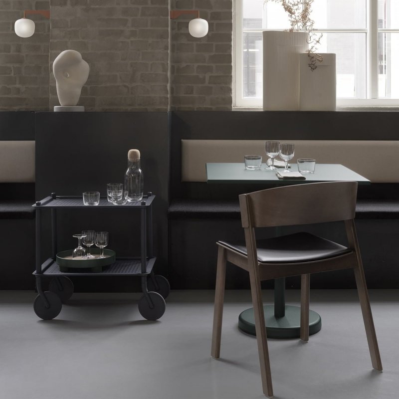 Muuto LINEAR Kwadratowy Ogrodowy Stolik Kawowy 70x70 cm / Niebieski