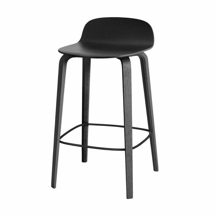 Muuto VISU BAR Hoker - Stołek Barowy 65 cm Czarny