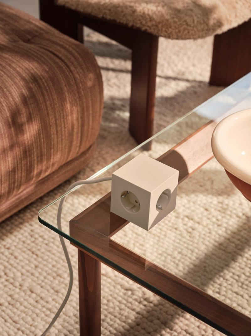 Avolt SQUARE 1 Listwa Zasilająca z Podwójnym USB-C i Magnetyczną Podstawą 3 m / Niebieska