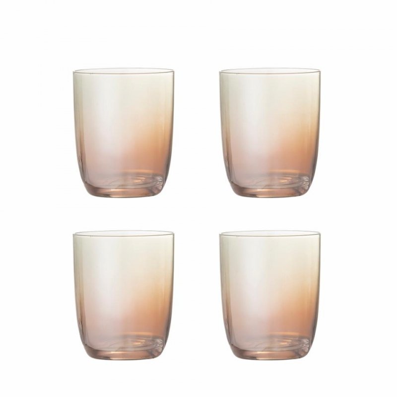 Bloomingville ASTON Szklanki 375 ml 4 Szt. / Brązowe