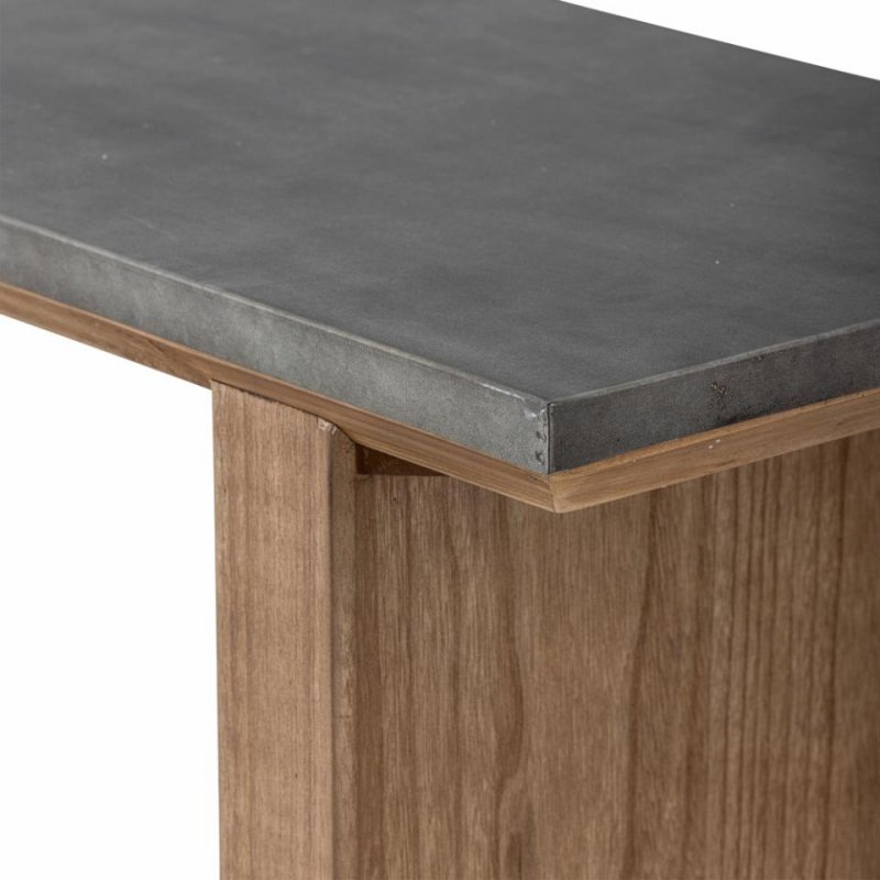 Konsola Bloomingville w kolorze brązowym z ciemnoszarym blatem