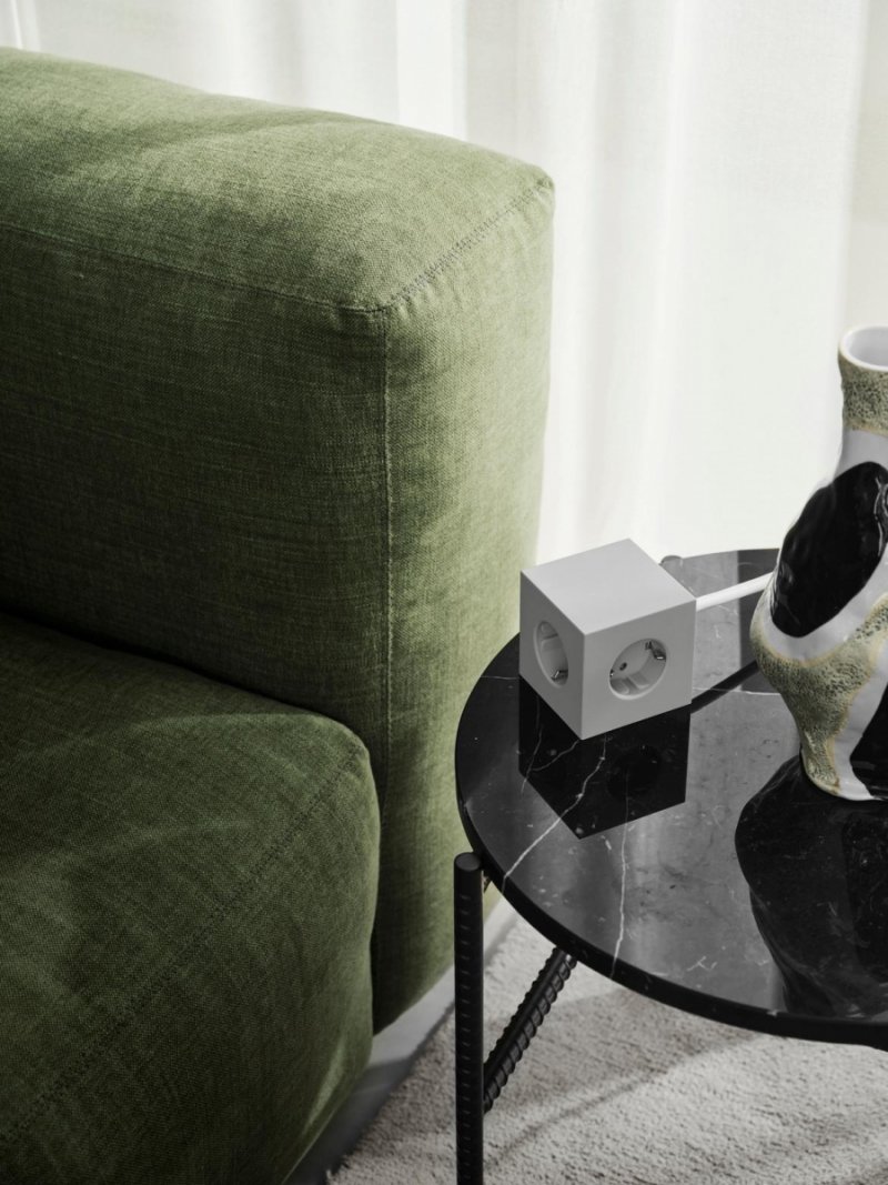 Avolt SQUARE 1 Listwa Zasilająca z Podwójnym USB-C i Magnetyczną Podstawą 3 m / Beżowa