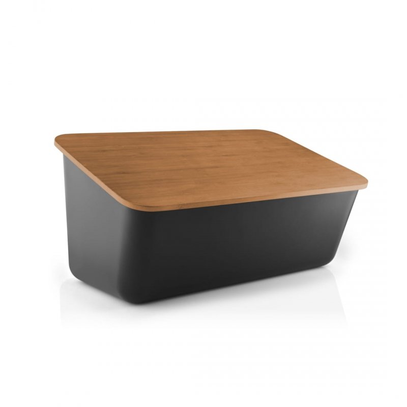 Eva Solo NORDIC Pojemnik na Pieczywo - Chlebak z Deską do Pieczywa / Czarny