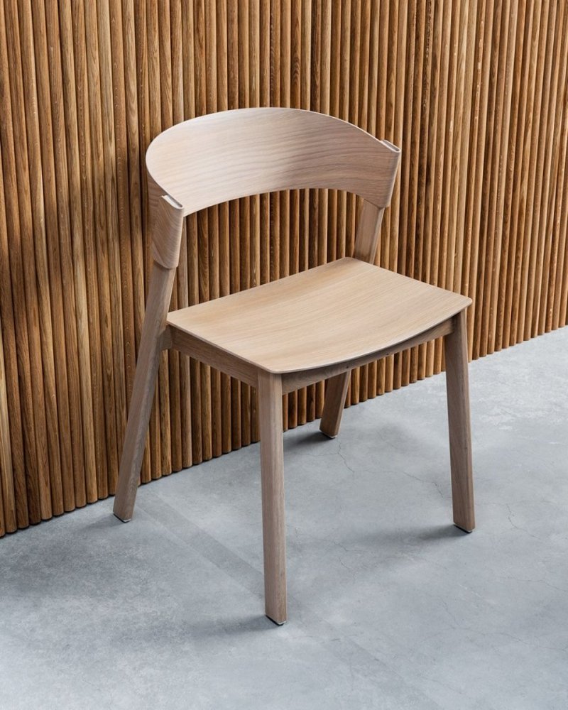Muuto COVER SIDE Krzesło Drewniane - Zielone