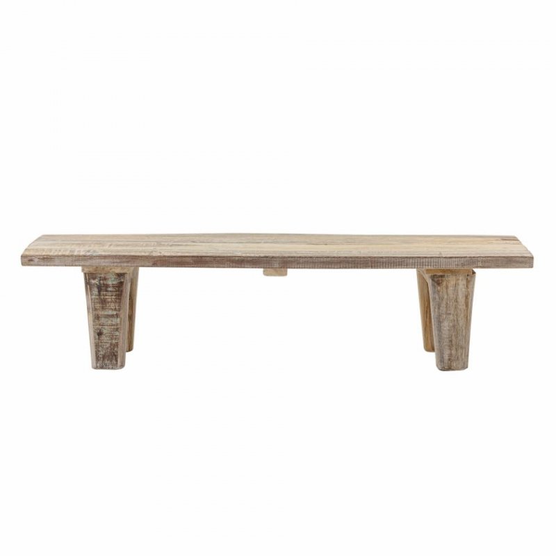 Bloomingville RIBER Ławka z Drewna z Recyklingu 102 cm / Naturalna