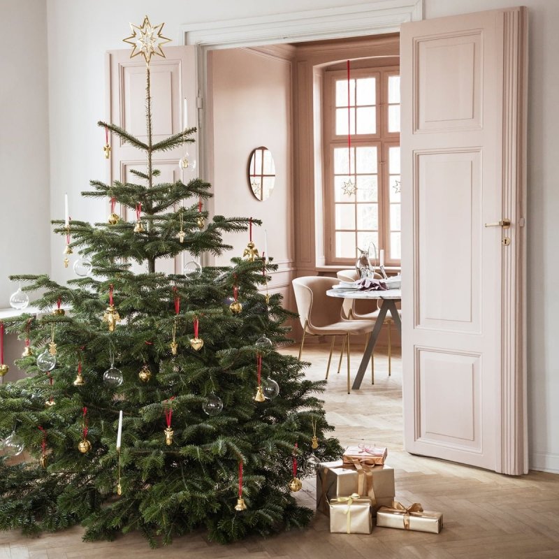 Georg Jensen CHRISTMAS Gwiazda - Czubek na Choinkę 18 cm Srebrny / Białe Złoto