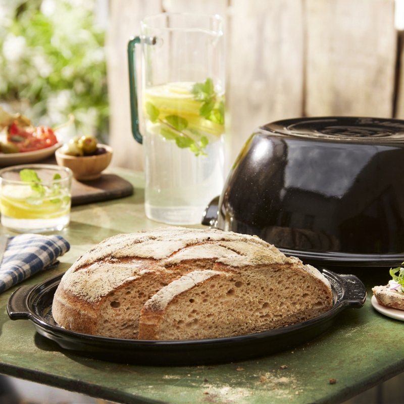 Emile Henry NATURE Okrągłe Naczynie do Wypieku Chleba / Czerwone