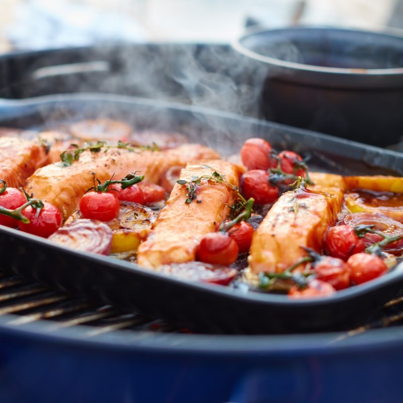 Emile Henry GRILL Naczynie - Forma do Grillowania 42 cm / Czarne