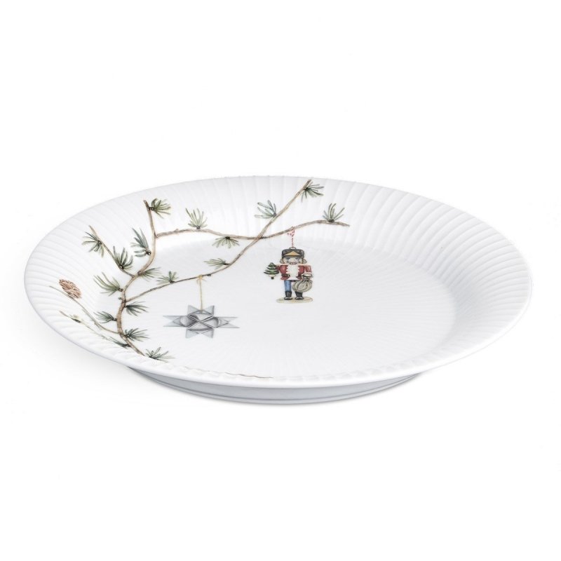 Kähler HAMMERSHØI CHRISTMAS Talerz Świąteczny 27 cm / Biały