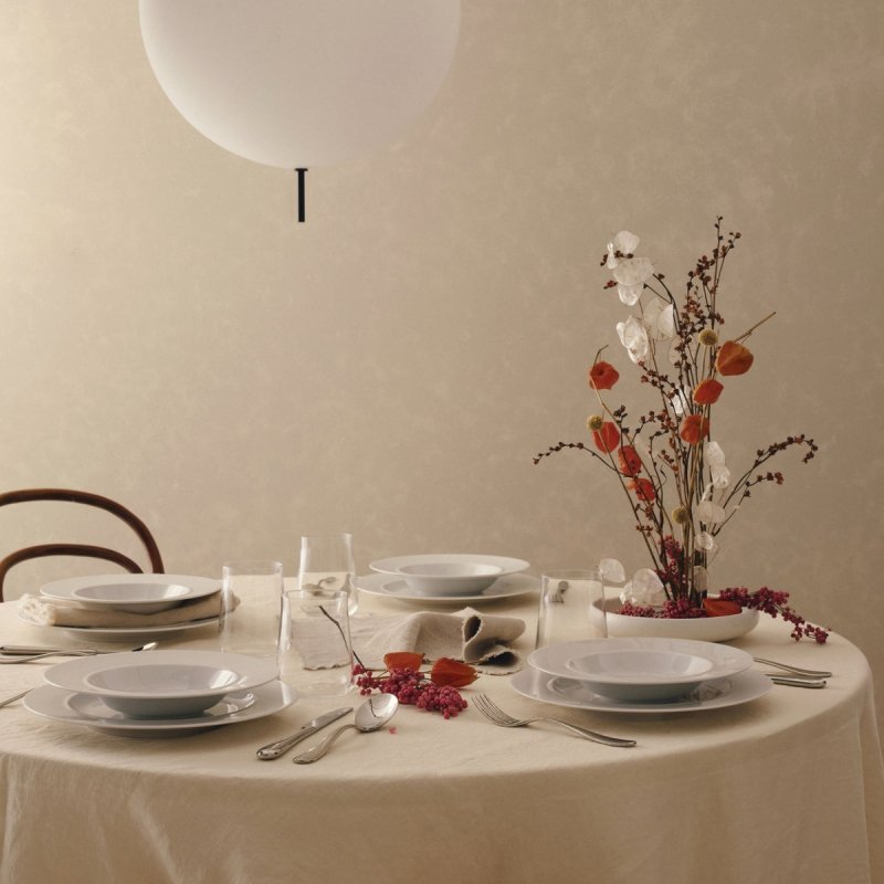 Alessi LA BELLA TAVOLA Talerz Deserowy 20 cm 4 Szt. / Biały