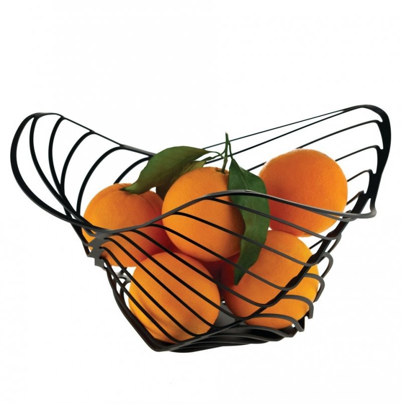 Alessi TRINITY Kosz na Owoce 33 cm Czarny