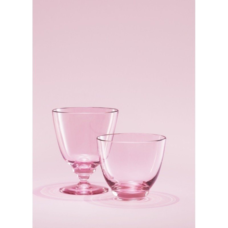 Holmegaard FLOW Kieliszek do Wody 350 ml / Różowy