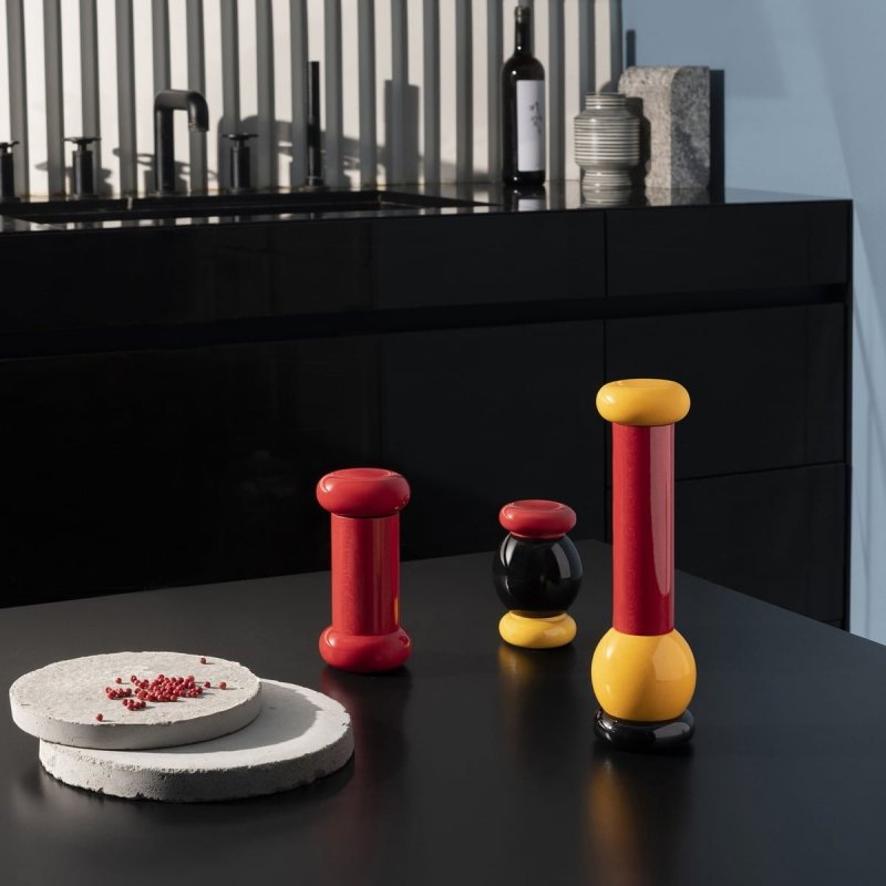 Alessi TWERGI Młynek do Soli lub Pieprzu 15 cm Różowy (100-lecie Alessi)