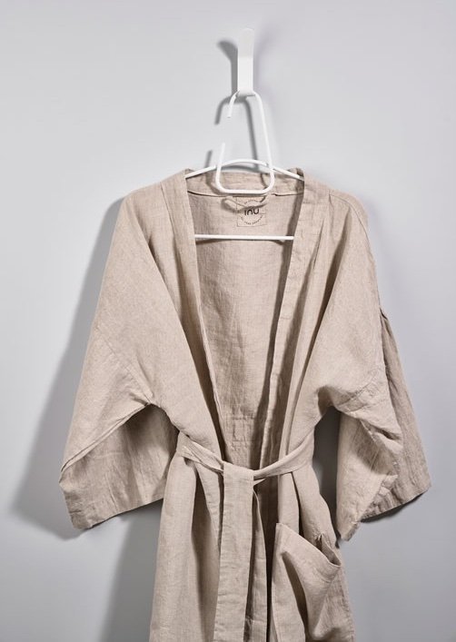 ZONE Denmark INU SPA Szlafrok Lniany - Kimono