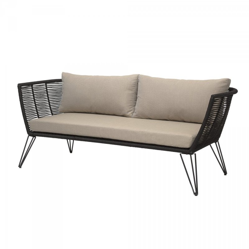 Bloomingville MUNDO Sofa Ogrodowa / Czarna