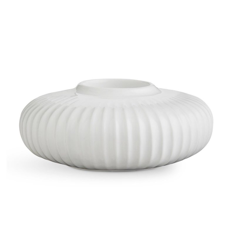 Kähler HAMMERSHØI Świecznik Tealight 13 cm Biały