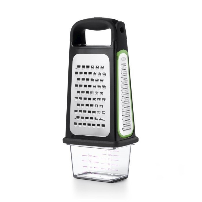Oxo GOOD GRIPS Tarka Kuchenna 3w1 z Pojemnikiem / Czarna