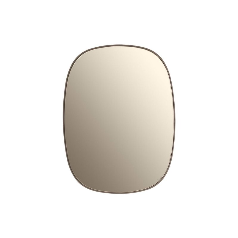 Muuto FRAMED Lustro Ścienne S - Taupe / Tafla Taupe