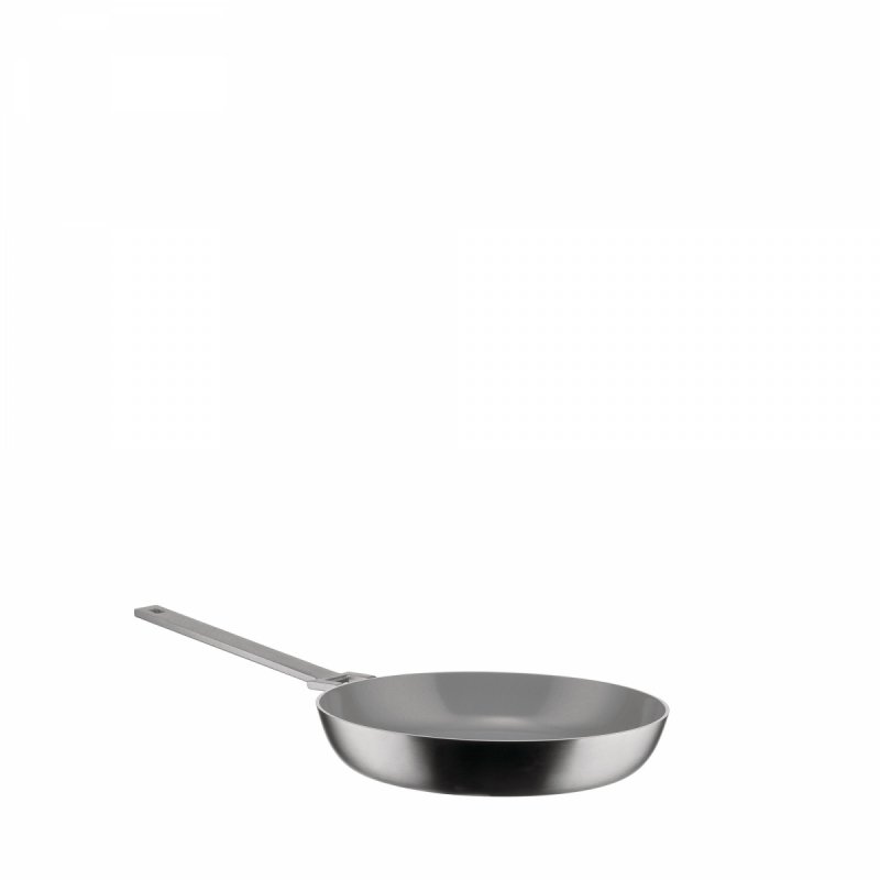 Alessi CONVIVO Patelnia Stalowa 24 cm / Srebrna Matowa