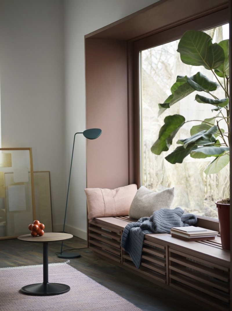 Muuto SOFT SIDE Stolik Okrągły 40 cm Zielony Dusty Green / Blat 41 cm Laminat