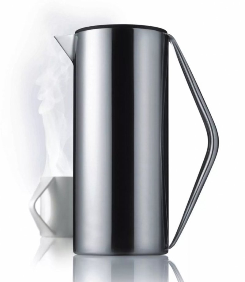 Menu COFFEE Stalowy Termiczny Zaparzacz Tłokowy do Kawy typ French Press 1 l / Srebrny Połysk