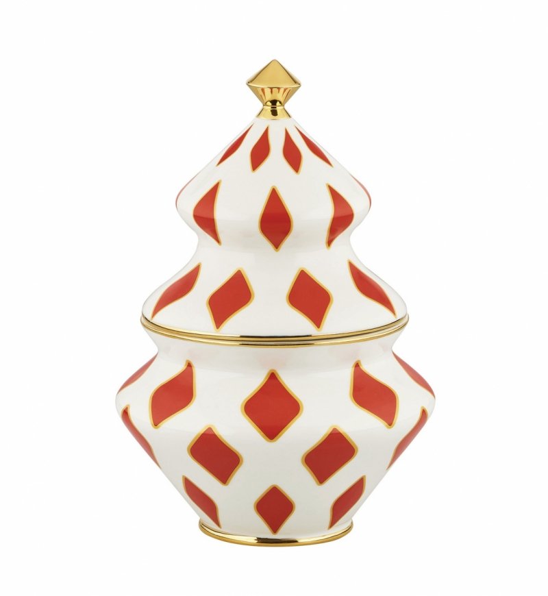 Alessi DELIGHT Świąteczny Pojemnik na Pierniczki Słodycze / Choinka Złota