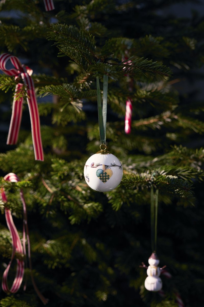 Kähler HAMMERSHØI CHRISTMAS 2024 Bombka Porcelanowa / Zdobiona