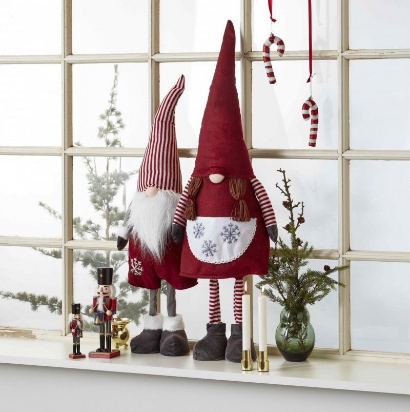 Scandinavia CHRISTMAS Świąteczny Skrzat / Krasnal Filcowy 80 cm Hen
