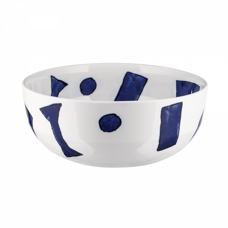 Alessi ITSUMO YUNOKI Miska do Sałaty 25 cm / Biała Zdobiona