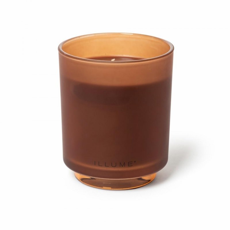 Świeca ILLUME Terra Tabac Boxed Glass Candle w dekoracyjnym szkle