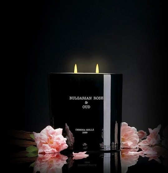 Cereria Molla BOUTIQUE Świeca Zapachowa XL 600 gr. Bulgarian Rose and Oud