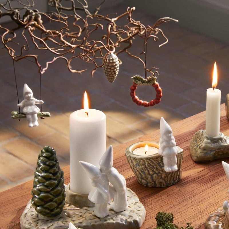 Kähler CHRISTMAS Świąteczna Zawieszka Choinkowa z Porcelany / Wieniec