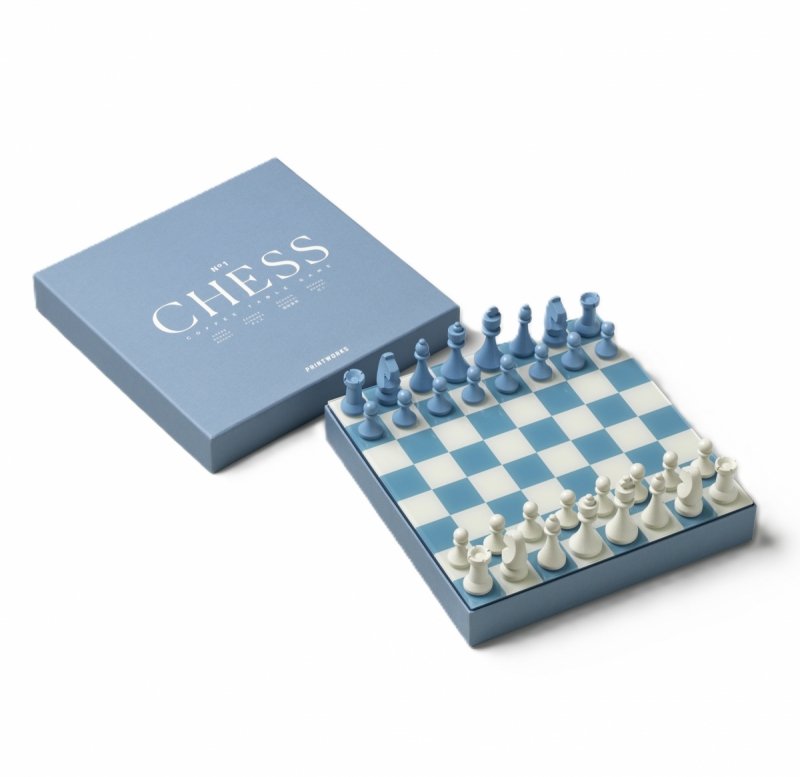 Printworks GAMES Zestaw do Gry w Szachy / Niebieski