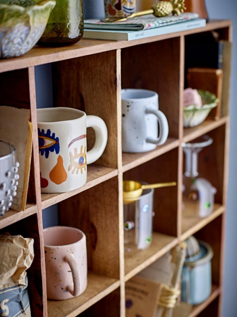 Bloomingville TILO Półka Ścienna na Kubki / Drewno z Recyklingu