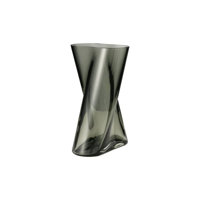 Georg Jensen LITUUS Szklany Wazon do Kwiatów 24 cm / Szary