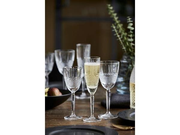Lyngby Glass BRILLANTE Kryształowe Kieliszki do Białego Wina 230 ml 4 Szt.